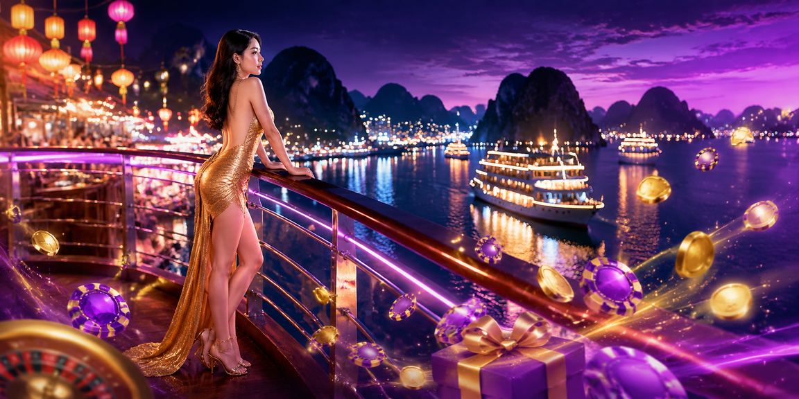 Cảnh Hạ Long về đêm gợi nhịp xem bóng đá và giải trí trên u40